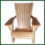 Adirondack Tall Rubber Wood Chair front view product picture